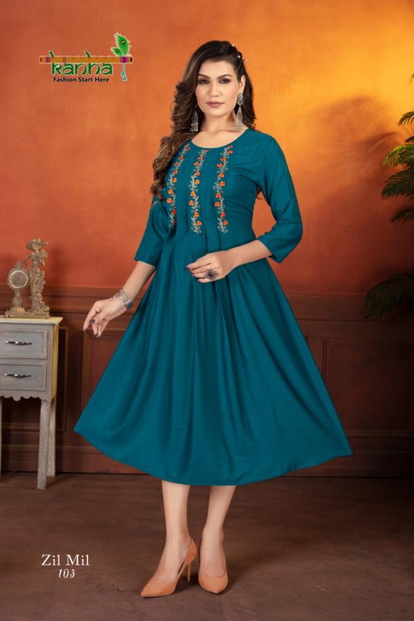 Kanha Zil Mil Fancy Work Designer Exclusive Kurti Collection